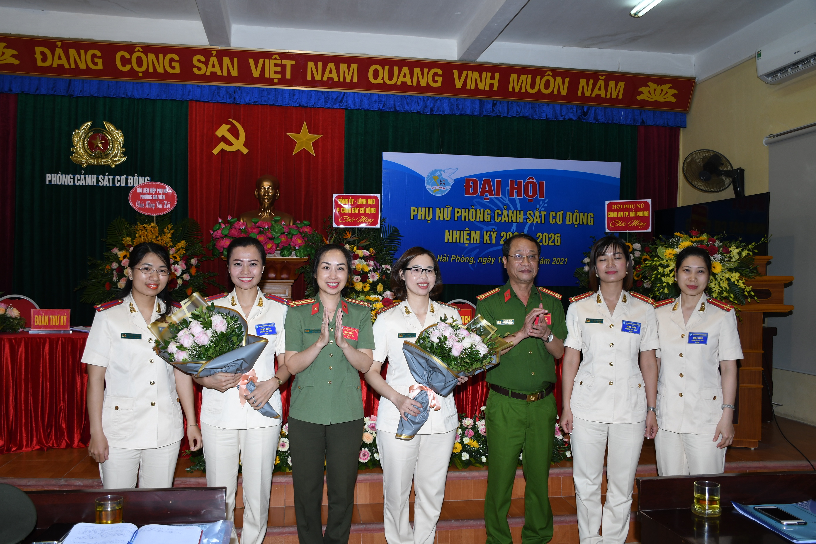 Đại hội Hội Phụ nữ Phòng Cảnh sát Cơ động, CATP: Bầu 5 đồng chí Ban chấp hành nhiệm kỳ  2021-2026